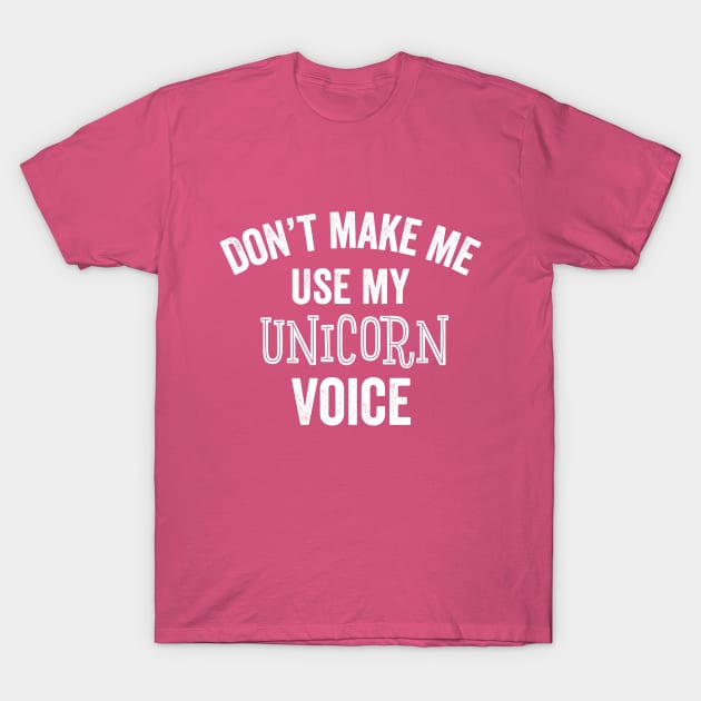 Funny Unicorn Gift Voice Special Rare Person Fantasy Unique T-Shirt by HuntTreasures